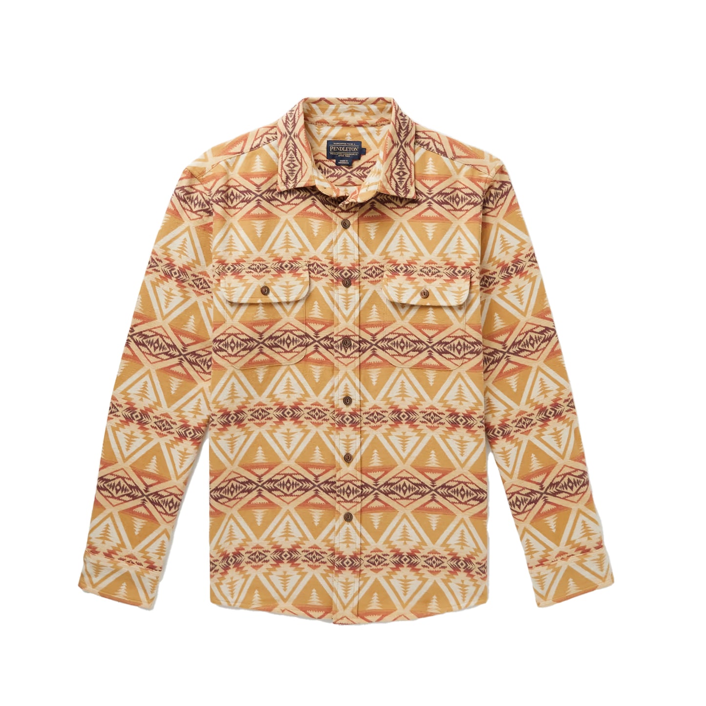 Pendleton Beach Shack Shirt - Tan/Brown Cedar Bluff - SALE