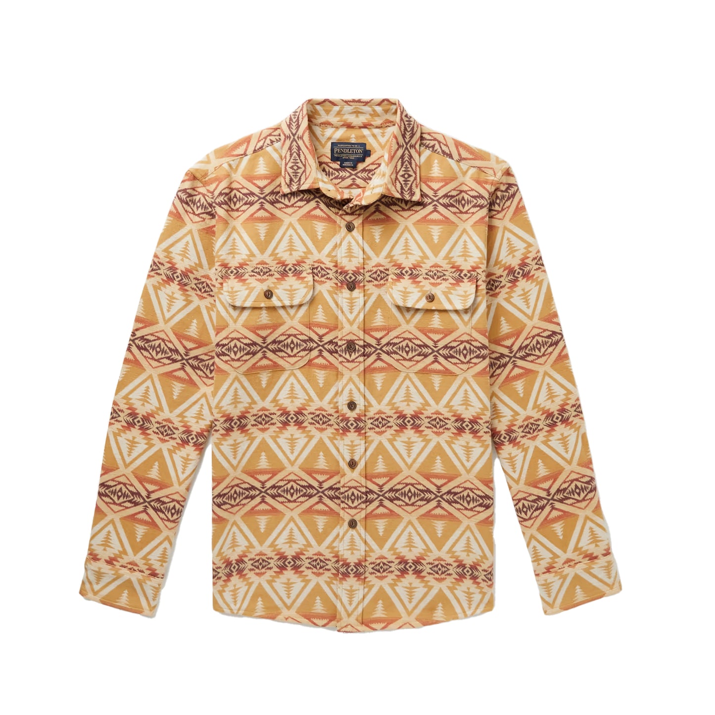 Pendleton Beach Shack Shirt - Tan/Brown Cedar Bluff