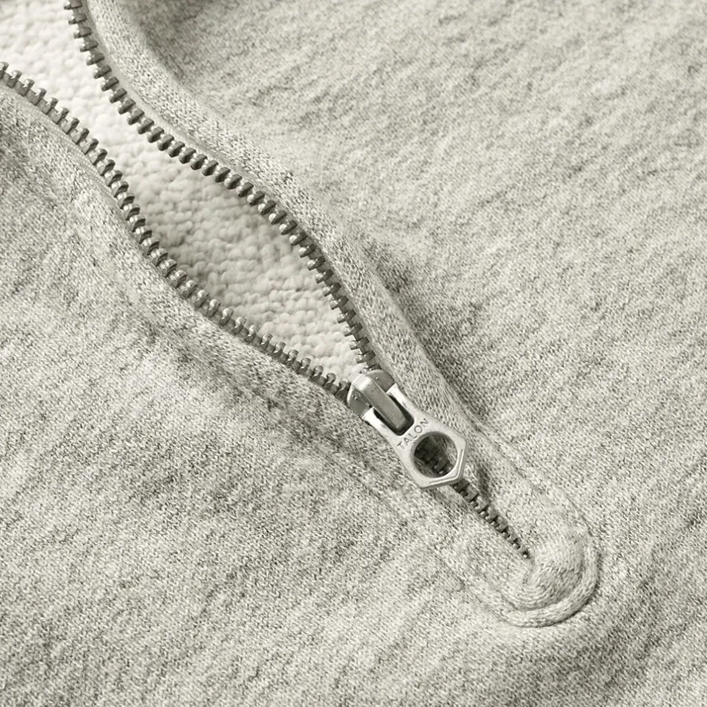 National Athletic 1/4 Zip Campus Sweat - Mid Grey - SALE 35% OFF