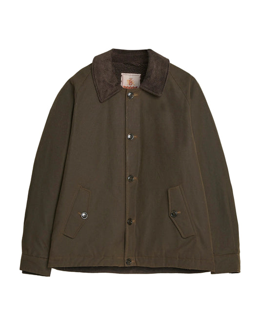 Baracuta Waxed Deck Jacket - Deep Moss