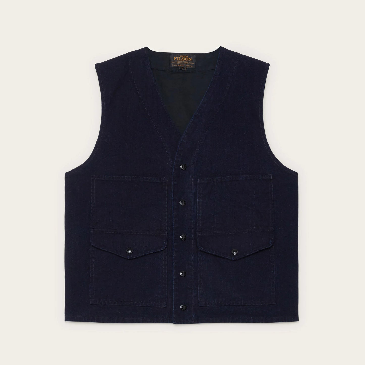 Filson Dry Tin Indigo Vest