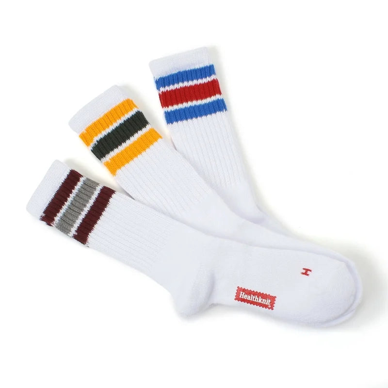 Healthknit Sinker Sock Striped 3 Pack