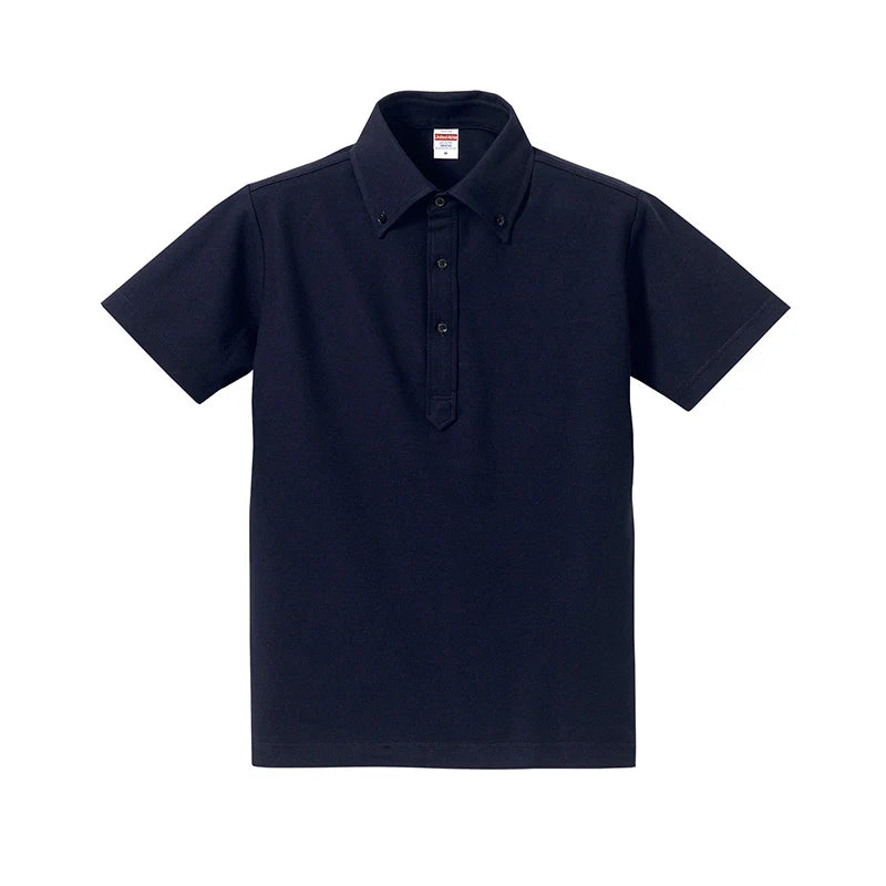 United Athle - Dry Pique Utility Polo Shirt (button down) - Navy