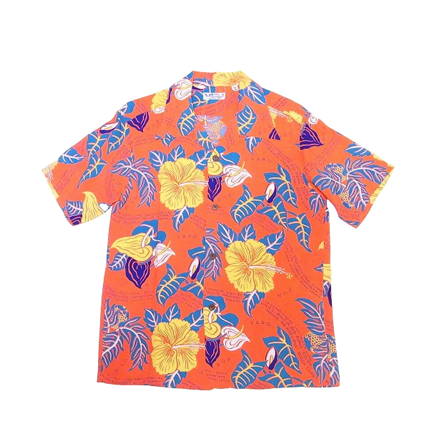 Sun Surf Hawaiian Shirt “Romantic Hawaiian Nicknames” Orange