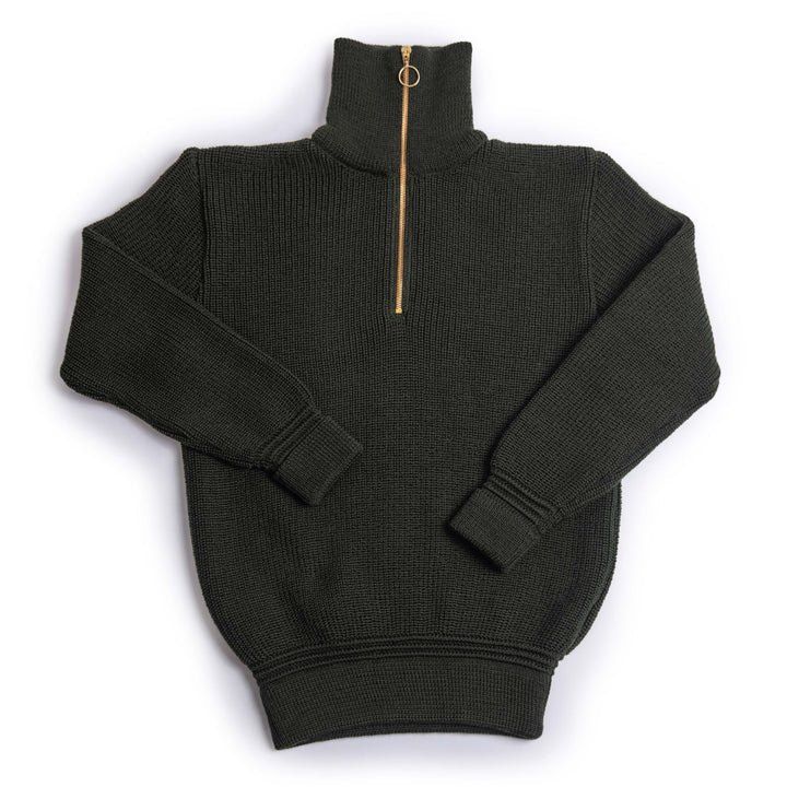 Heimat Skipper Sweater Virgin Wool - Military Green