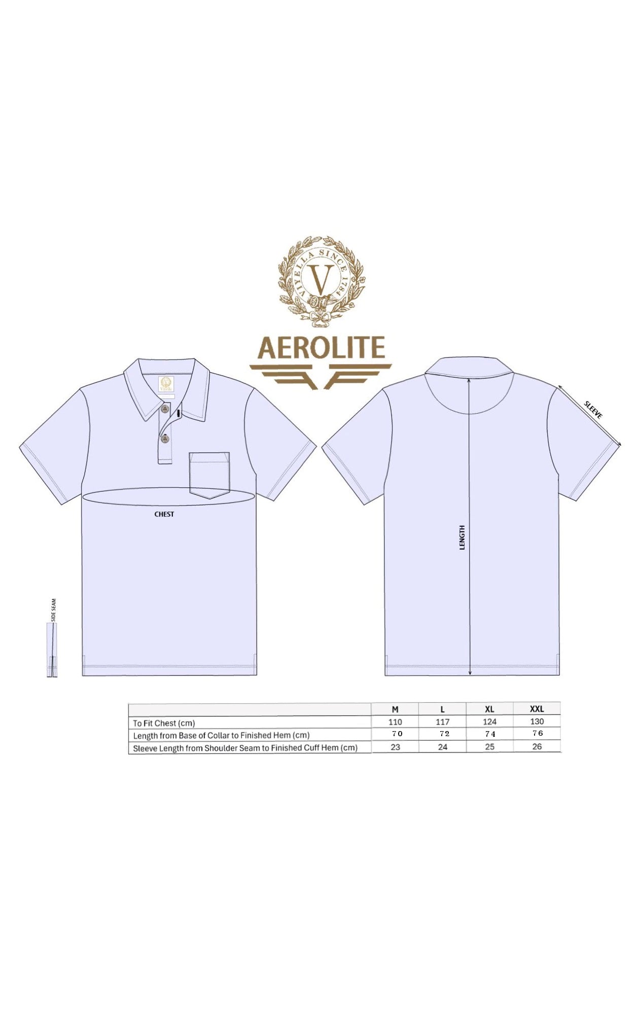 Viyella Aerolite Cotton Polo Shirt - Sky Blue