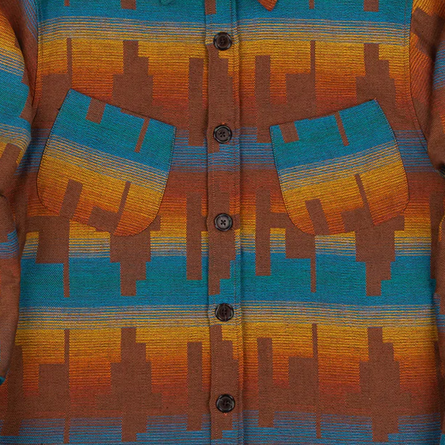 TSPTR Taos Shirt - Rust & Azure