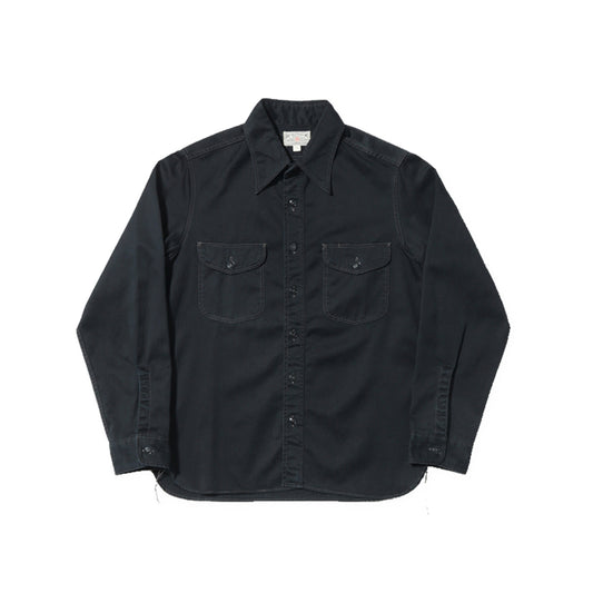 Buzz Rickson HBT Washed Work Shirt Black