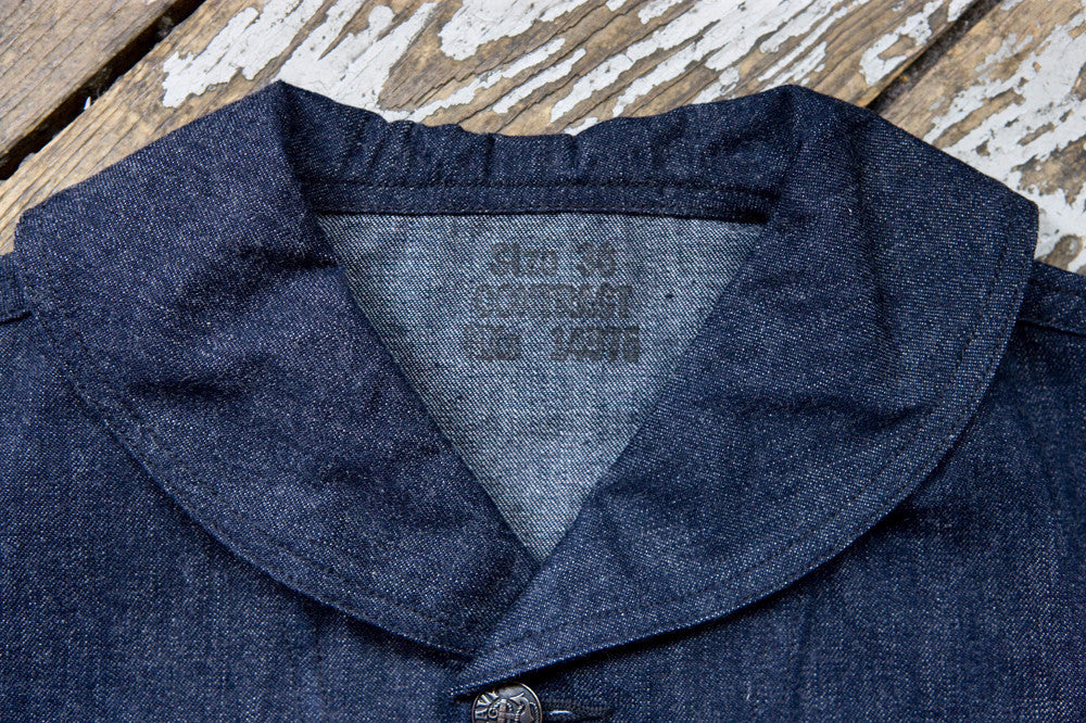 Buzz Rickson U.S.N. Shawl Collar Denim Work Jacket