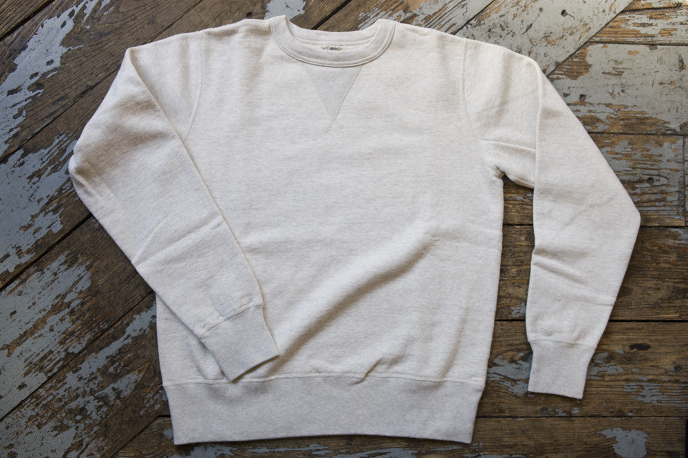 Buzz Rickson Oatmeal Single-V Needle Sweatshirt