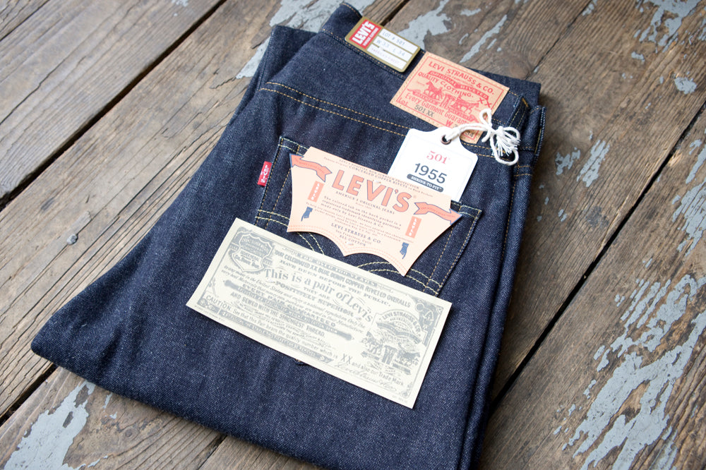 Levi's Vintage Clothing 1955 501XX Red Selvage Denim 12oz (Rigid