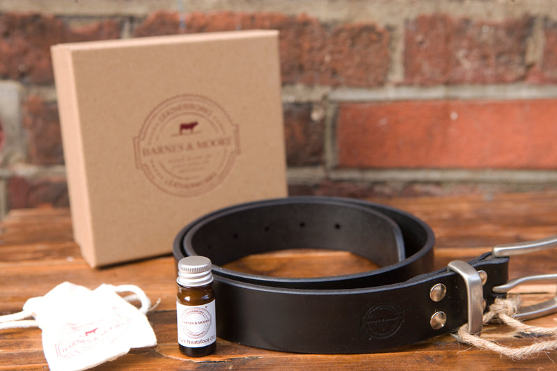 Barnes & Moore Belt- Black/Nickel