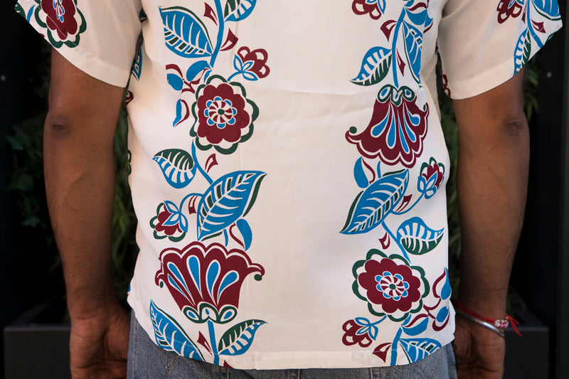Sun Surf Hawaiian Shirt “Hawaiian Ivy” Off White