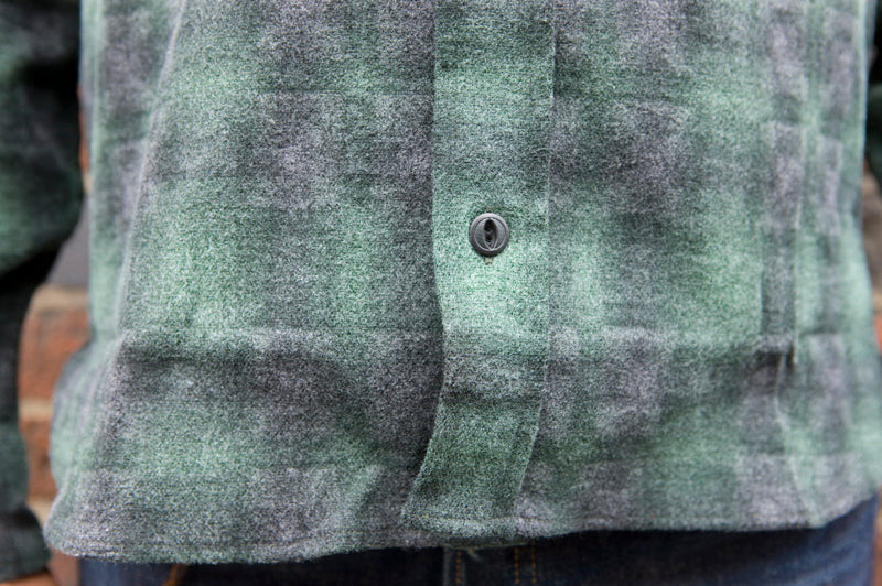 Indigofera ‘Walton’ Printed Cotton Check Green - SALE 35% OFF