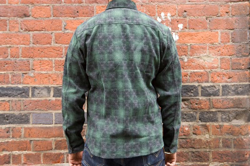 Indigofera ‘Walton’ Printed Cotton Check Green - SALE 35% OFF