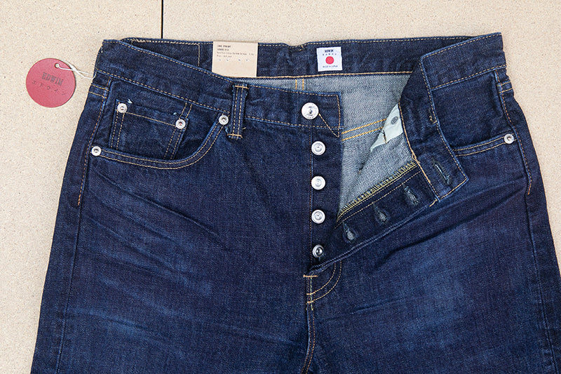 Edwin Loose Straight Dark Pure Indigo - Dark Used Wash - SALE