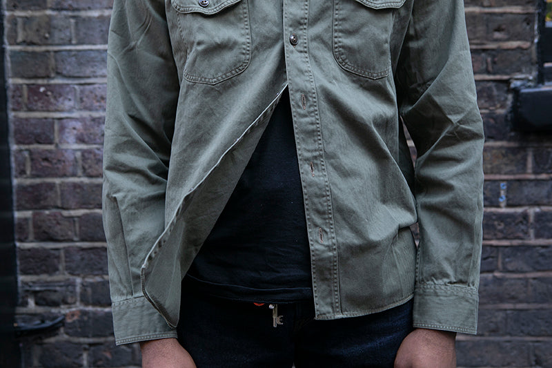 Buzz Rickson HBT Work Shirt Olive