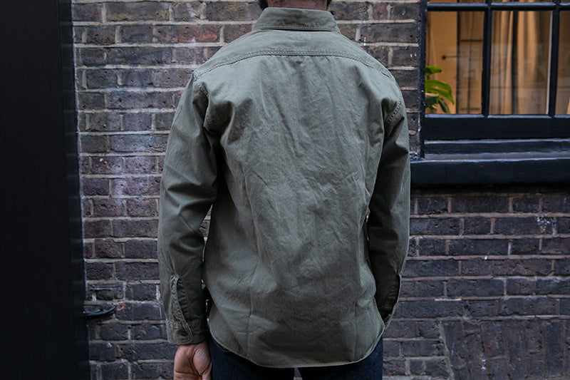 Buzz Rickson HBT Work Shirt Olive