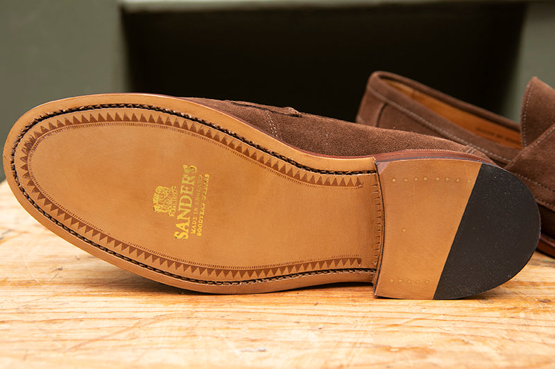 Sanders Adlwych Penny Loafer - Polo Snuff Suede - SALE
