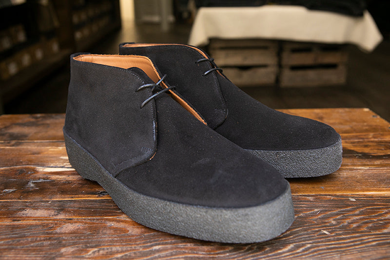 Sanders Brit Chukka Boot - Black Suede - SALE â American Classics London