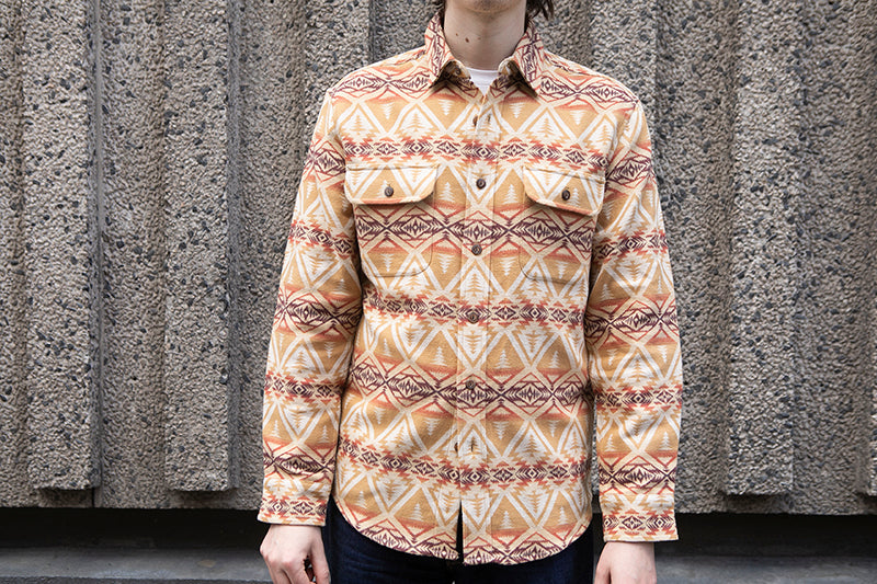 Pendleton Beach Shack Shirt - Tan/Brown Cedar Bluff - SALE