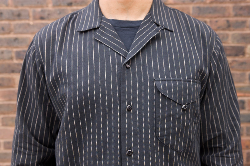 Indigofera ‘Fogerty’ Black Wabash Stripe Shirt - SALE 35% OFF