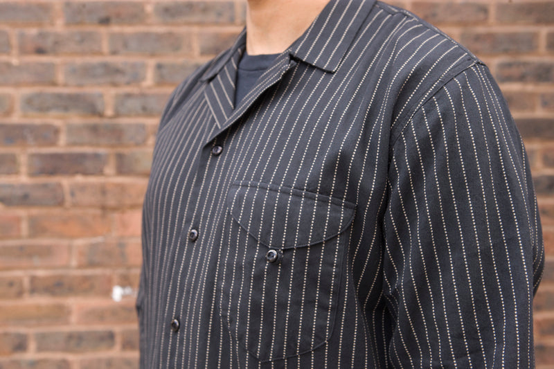 Indigofera ‘Fogerty’ Black Wabash Stripe Shirt - SALE 35% OFF