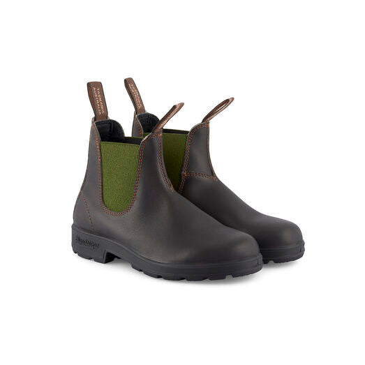 Blundstone 519 Brown and Olive Leather Boots