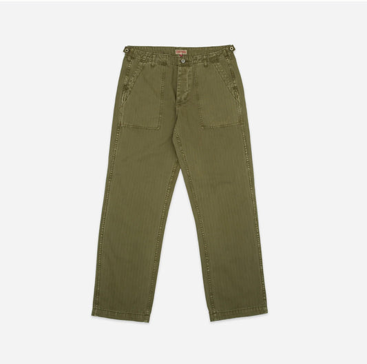 Dubbleware Herringbone Fatigue Pants - Green
