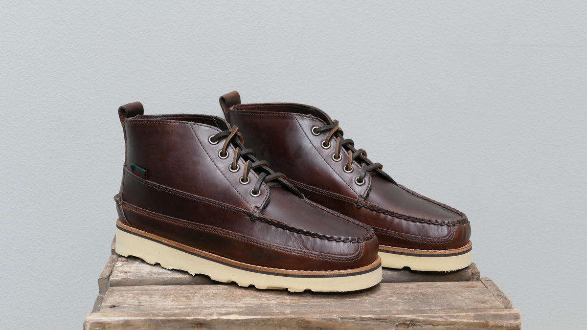 G.H. Bass & Co. Dark Brown Leather Men\'s Boots — Camp Moc Suede and Corduroy Ranger Camp Moc has all seasons covered  main image 3