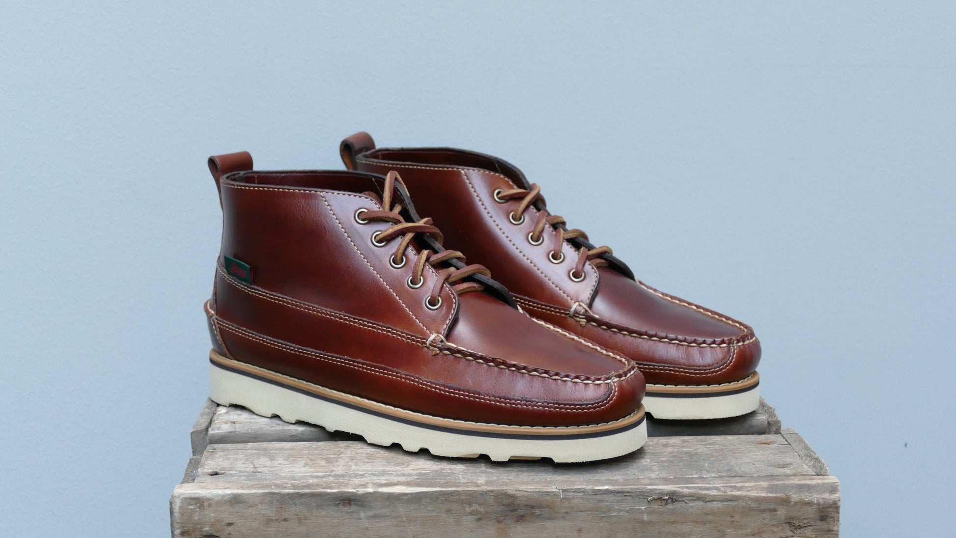 G.H.Bass Camp Moc Ranger III - Dark Brown Pull Up Leather Boots