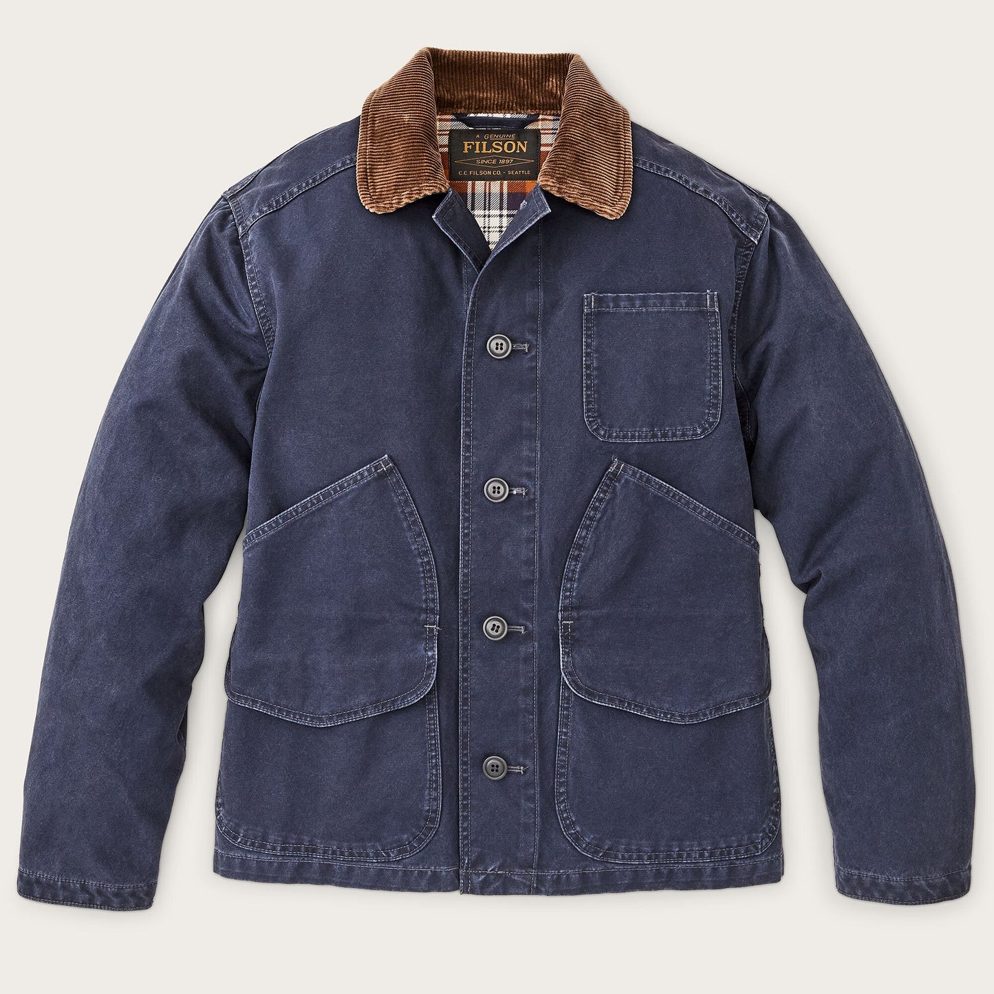 Filson Canvas Outfitter Jacket - Blue Mussel