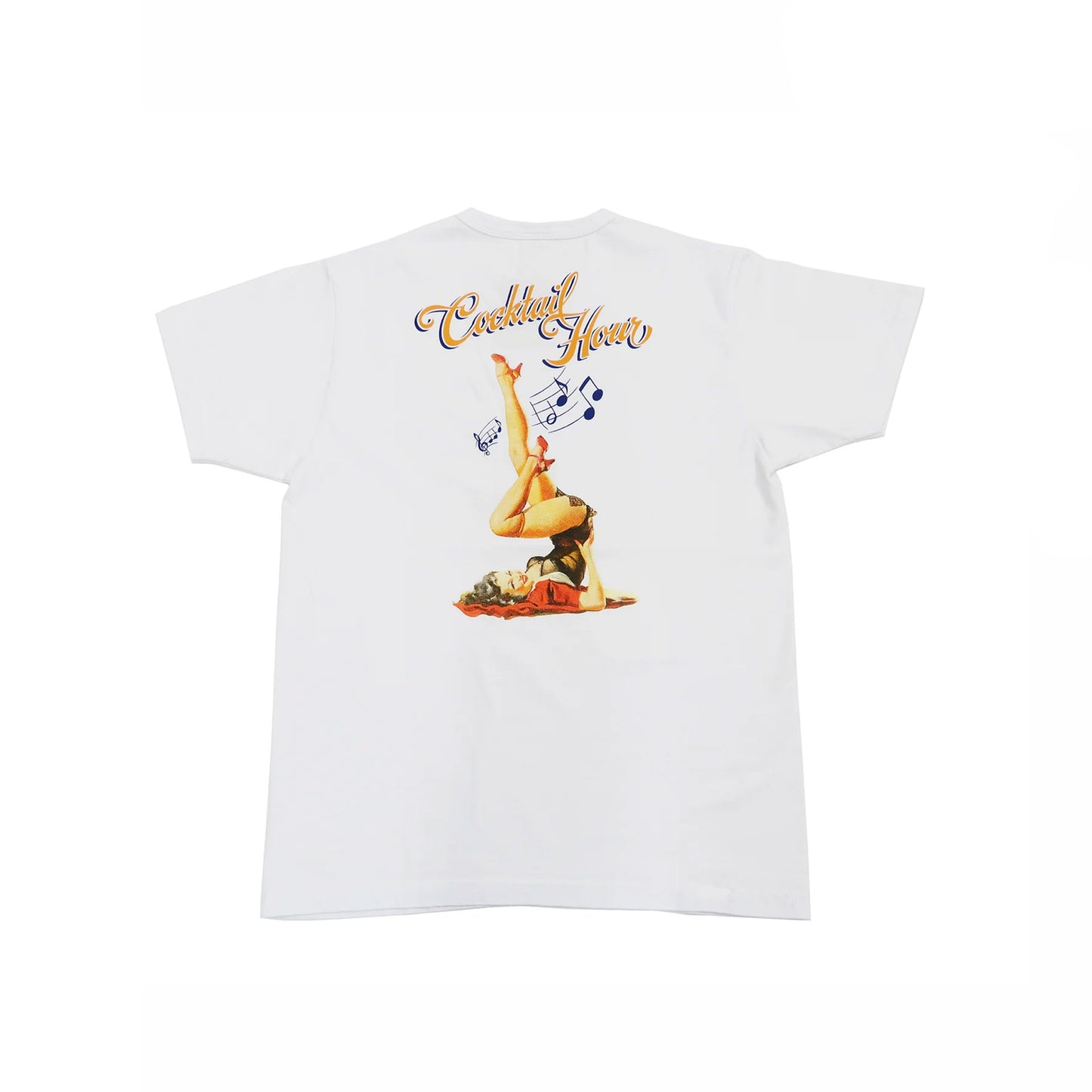 Buzz Rickson USAAF "Cocktail Hour" Pin-Up T-Shirt - White - SALE 35% OFF