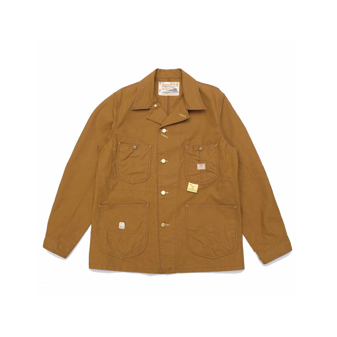 Sugar Cane - 13oz. Brown Duck Work Coat