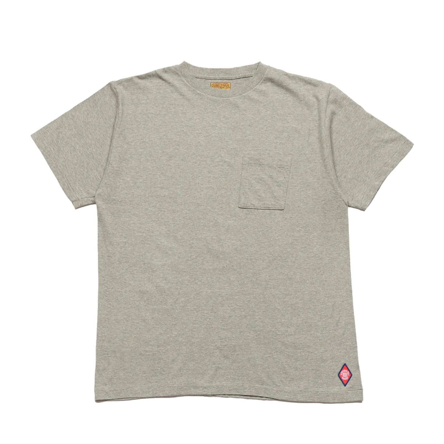 Dubbleware Crew Neck Pocket T-Shirt - Heather Grey -SALE