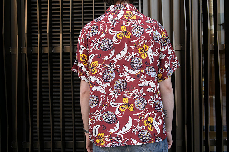 Sun Surf Hawaiian Shirt “Island Feeling” Brown