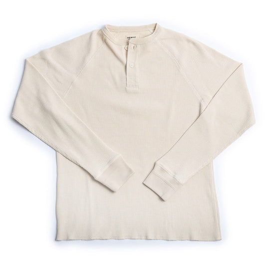 Heimat Cotton Henley T-Shirt - Seashell