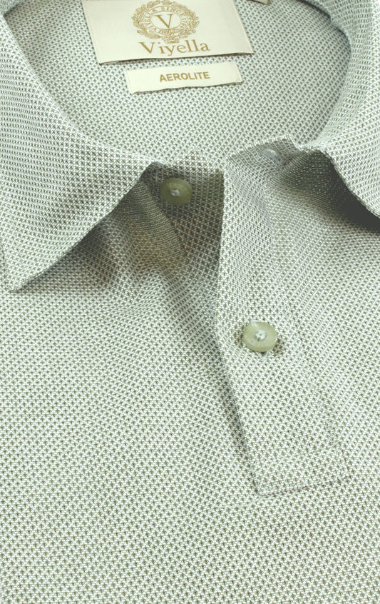 Viyella Aerolite Cotton Polo Shirt - Khaki