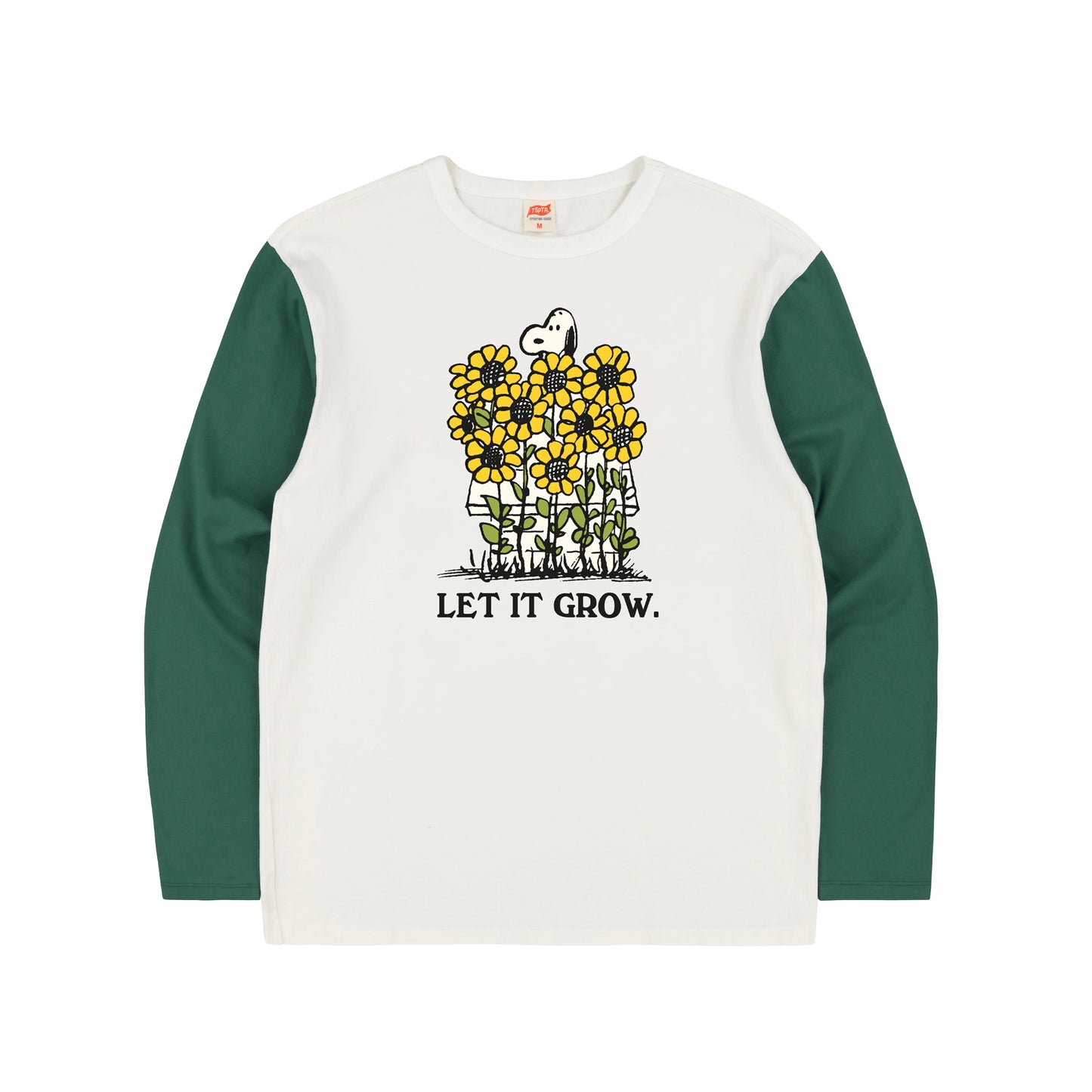 TSPTR Let it grow Baseball Jersey - White & Forest - SALE 35% OFF