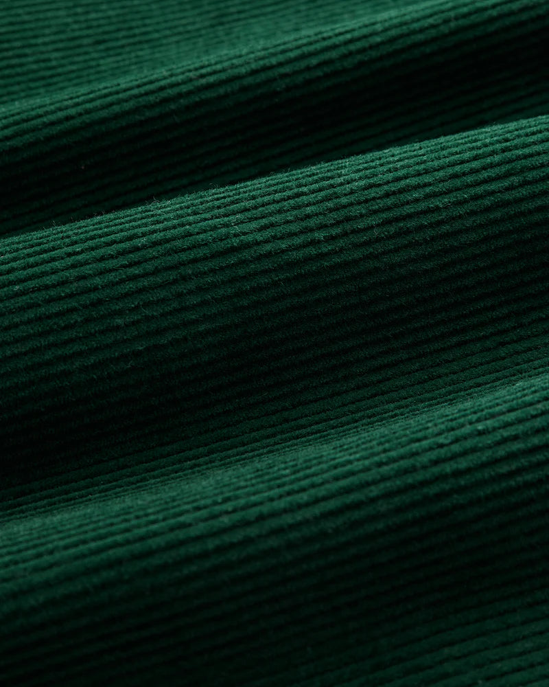 Portuguese Flannel Button Down Cord Shirt - Green