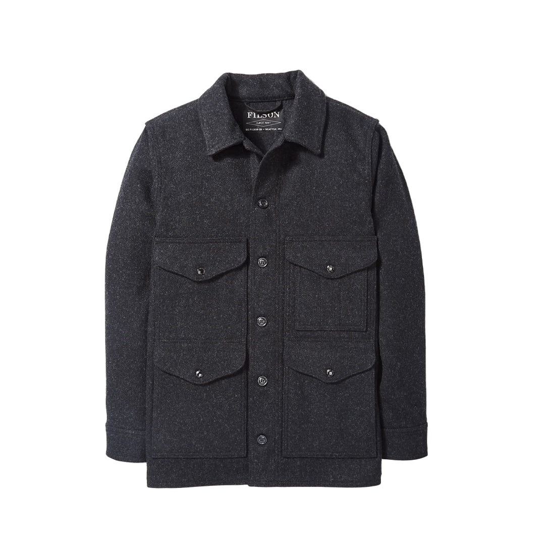 Filson Mackinaw Wool Cruiser Jacket - Charcoal