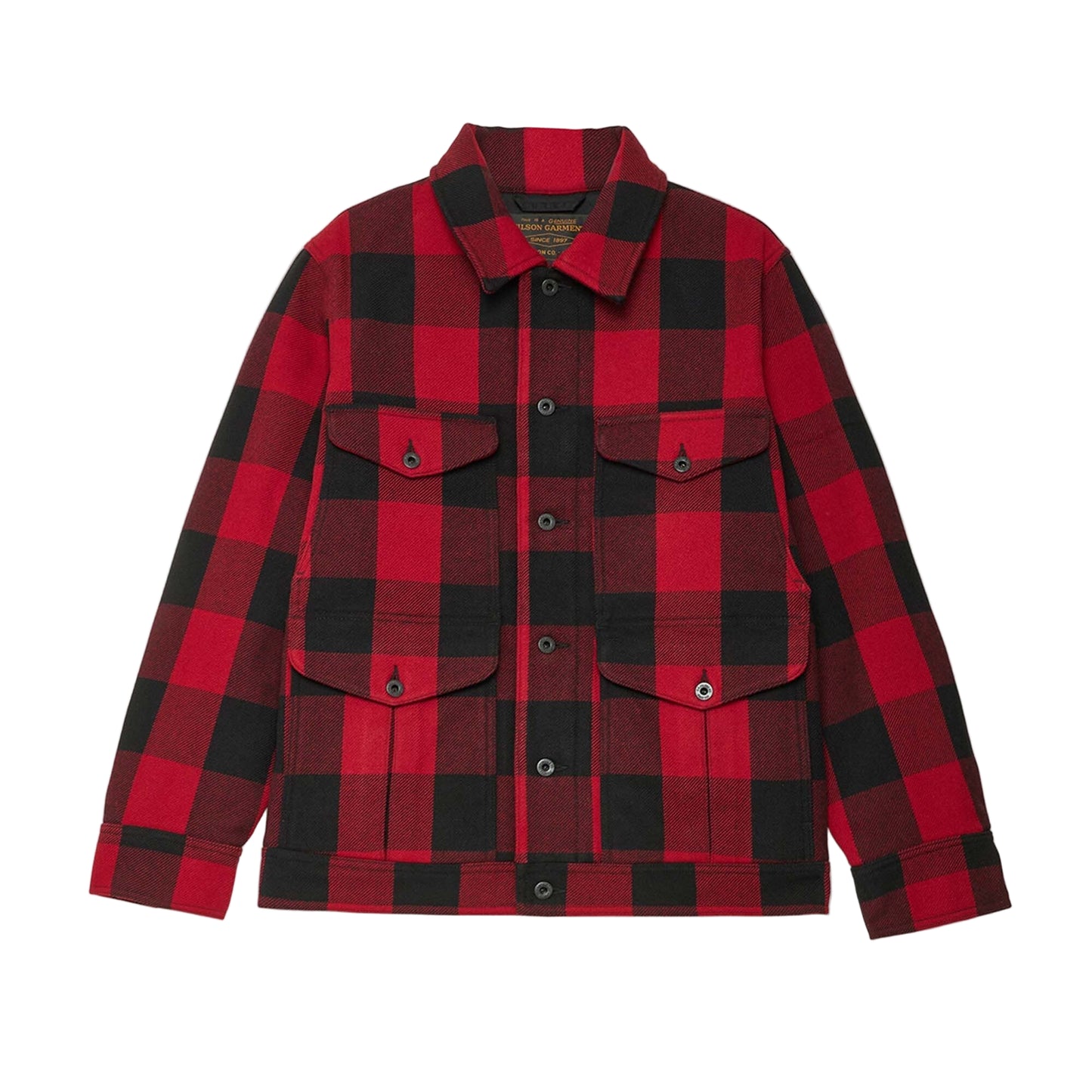 Filson Mackinaw Wool Journeyman Jacket - Red/Black Buffalo