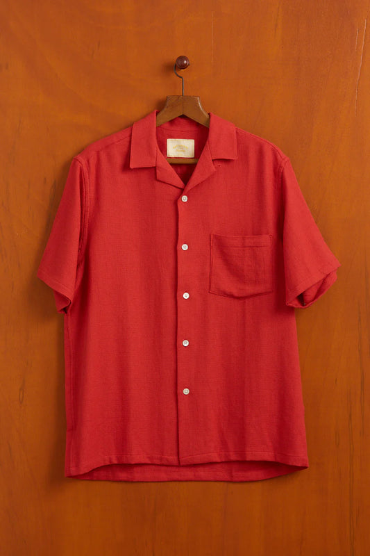 Portuguese Flannel Pique Shirt - Clay