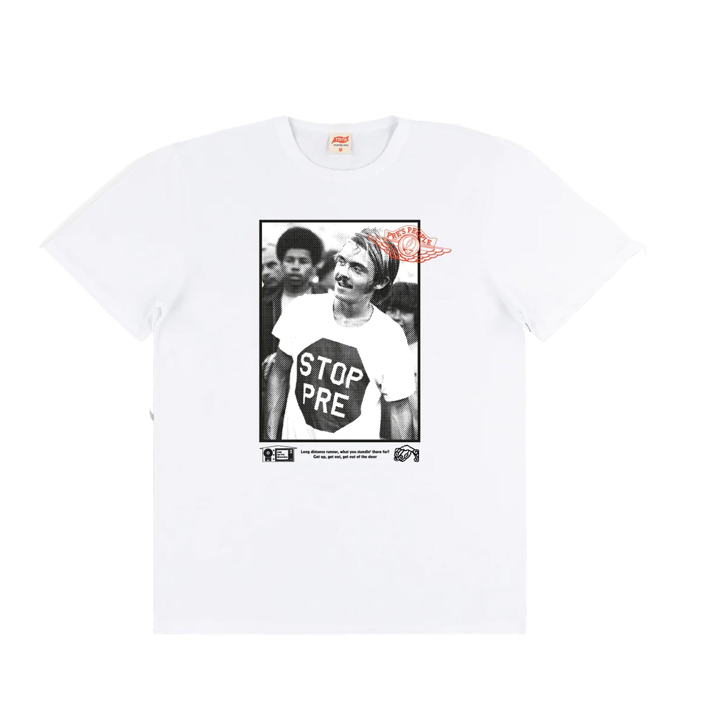 TSPTR Steve Prefontaine Pre T-Shirt - White - SALE 35% OFF