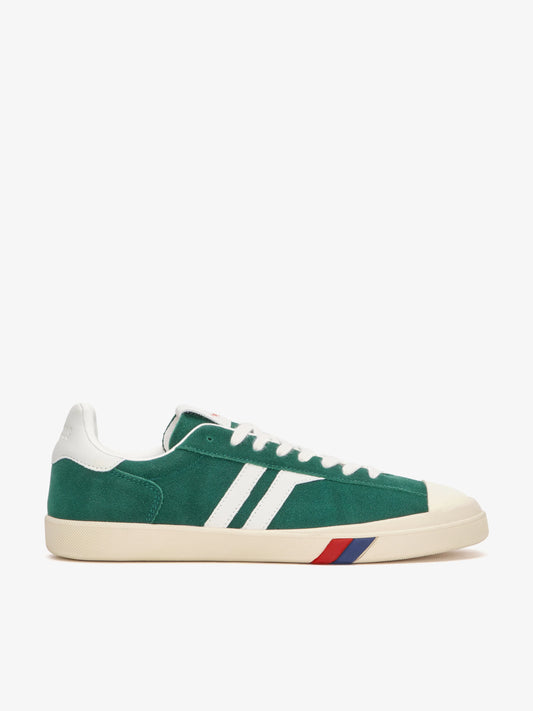 Pro Keds Court Ace Bottle Green and White Sneaker