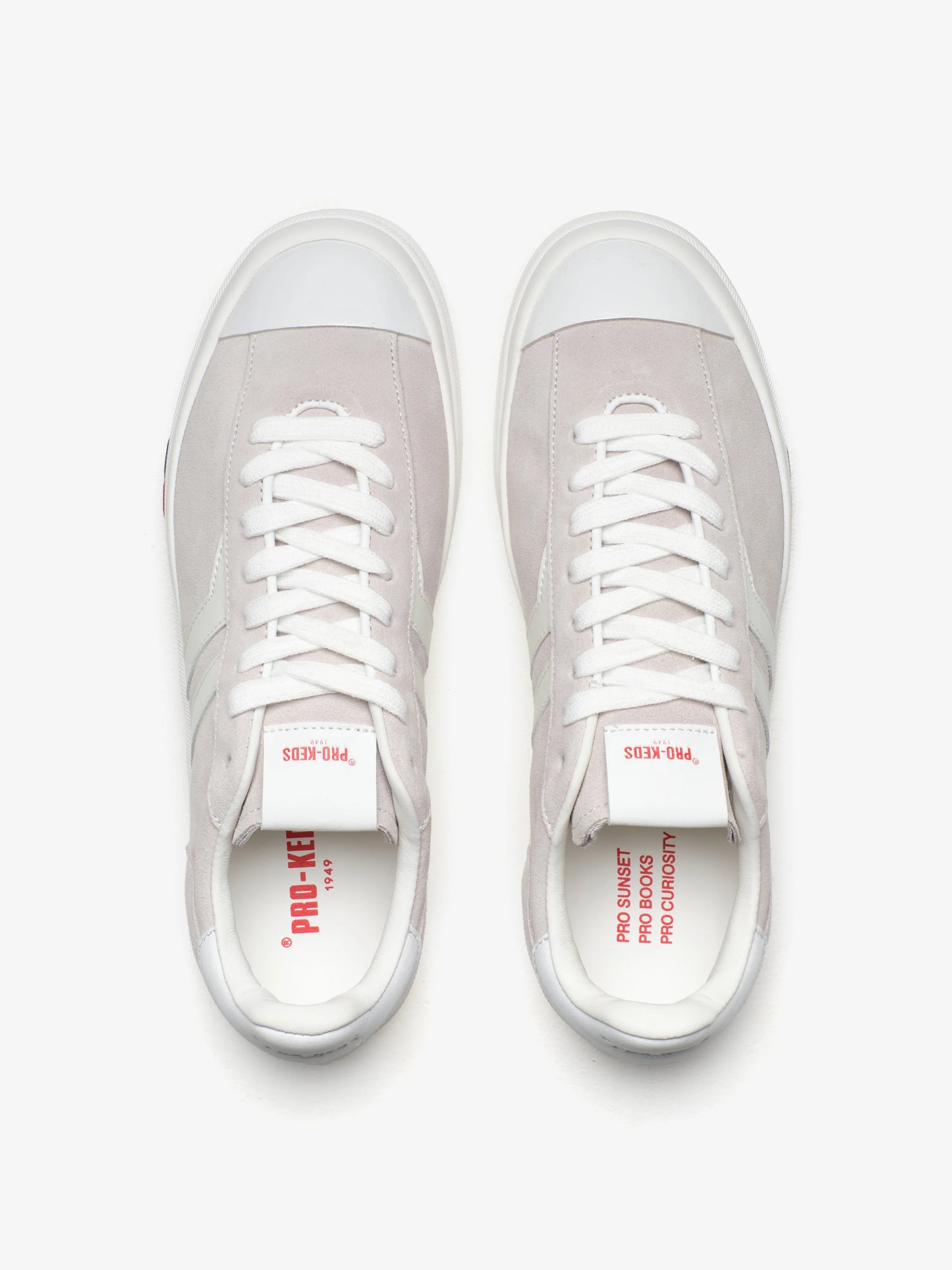 Pro Keds Court Ace Ashen Grey and White Sneaker