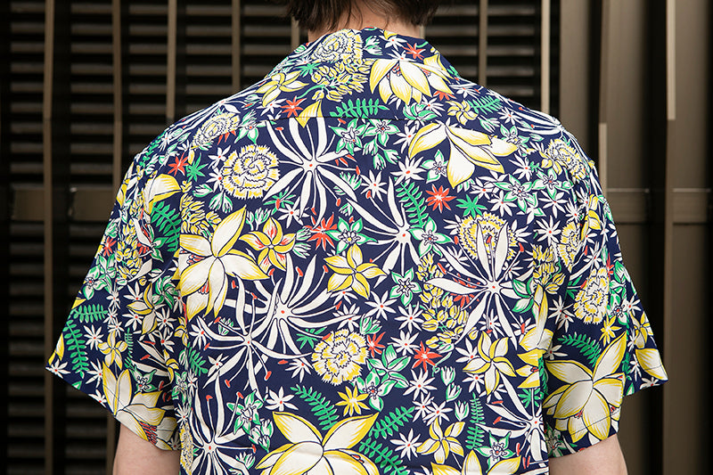 Sun Surf Hawaiian Shirt “Leilani” Navy