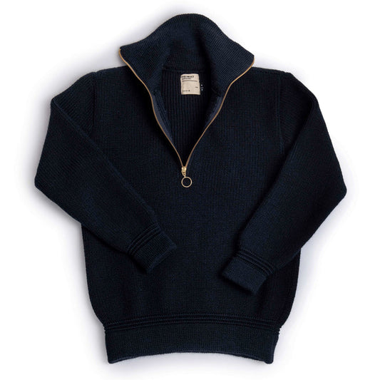 Heimat Skipper Sweater Virgin Wool - Ink