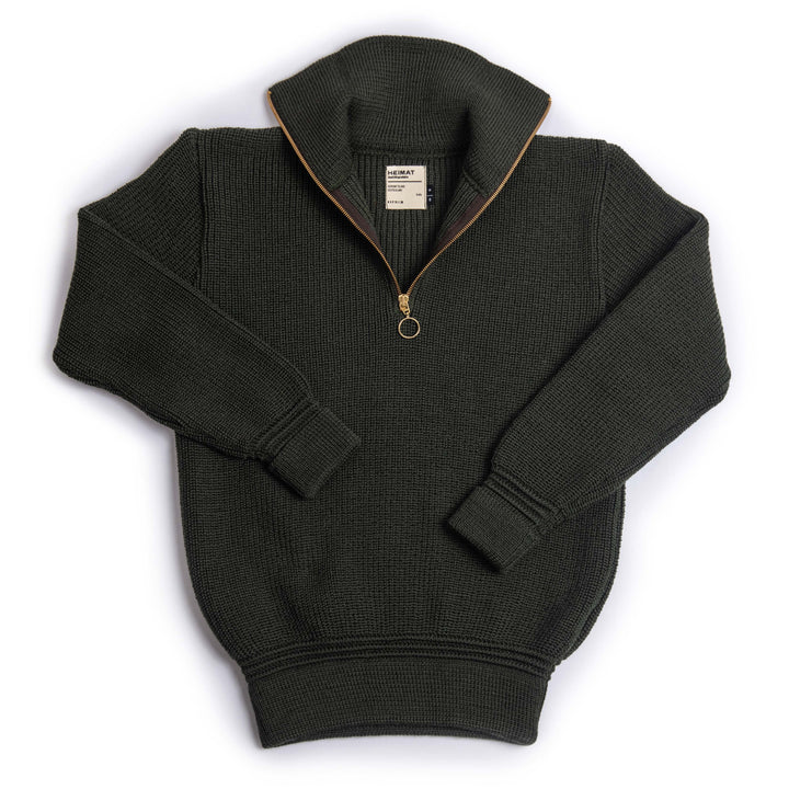 Heimat Skipper Sweater Virgin Wool - Military Green