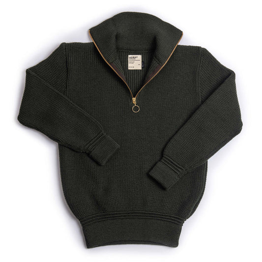 Heimat Skipper Sweater Virgin Wool - Military Green